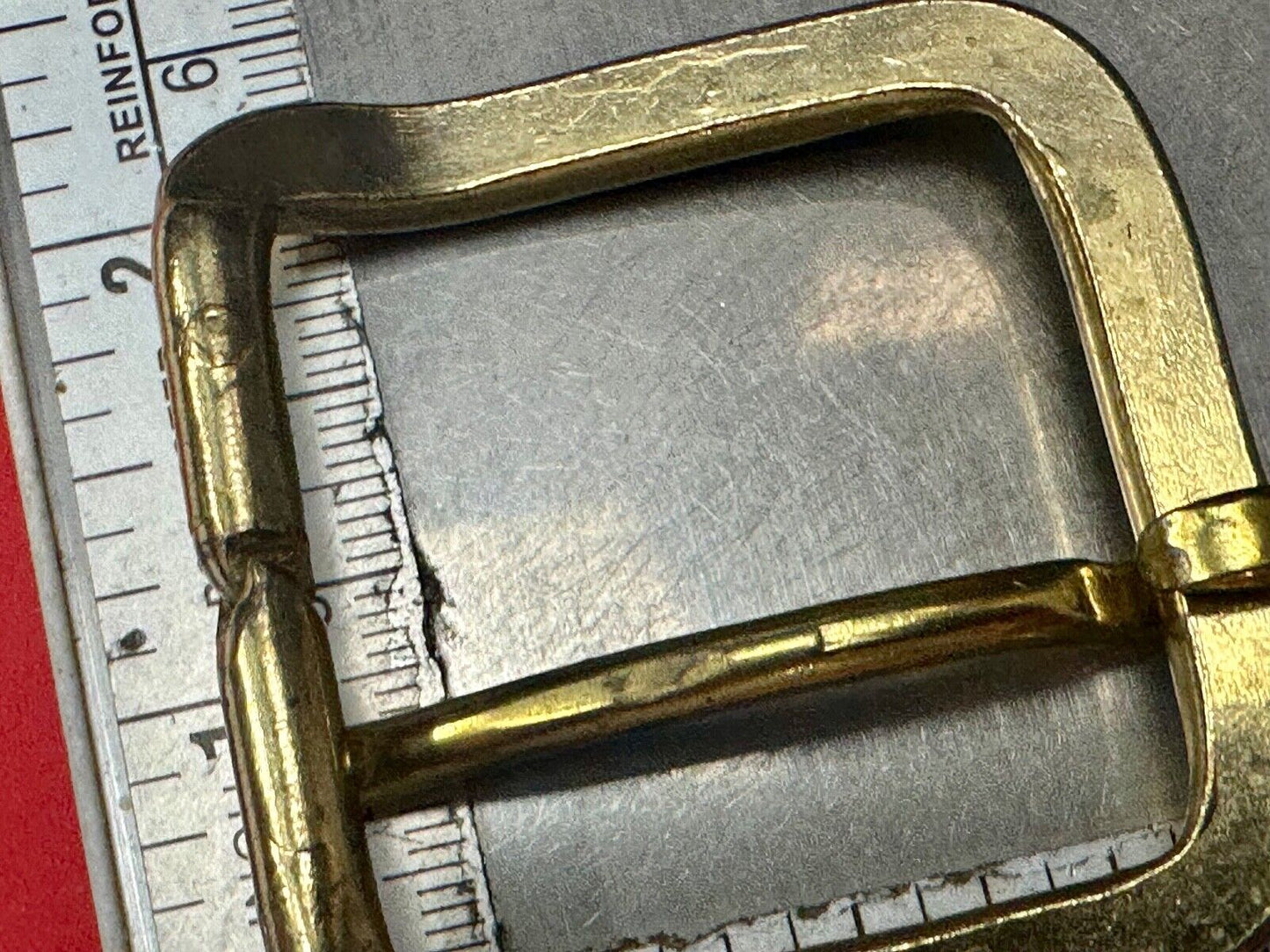 Vintage  replacement belt buckle marked W with unique angle