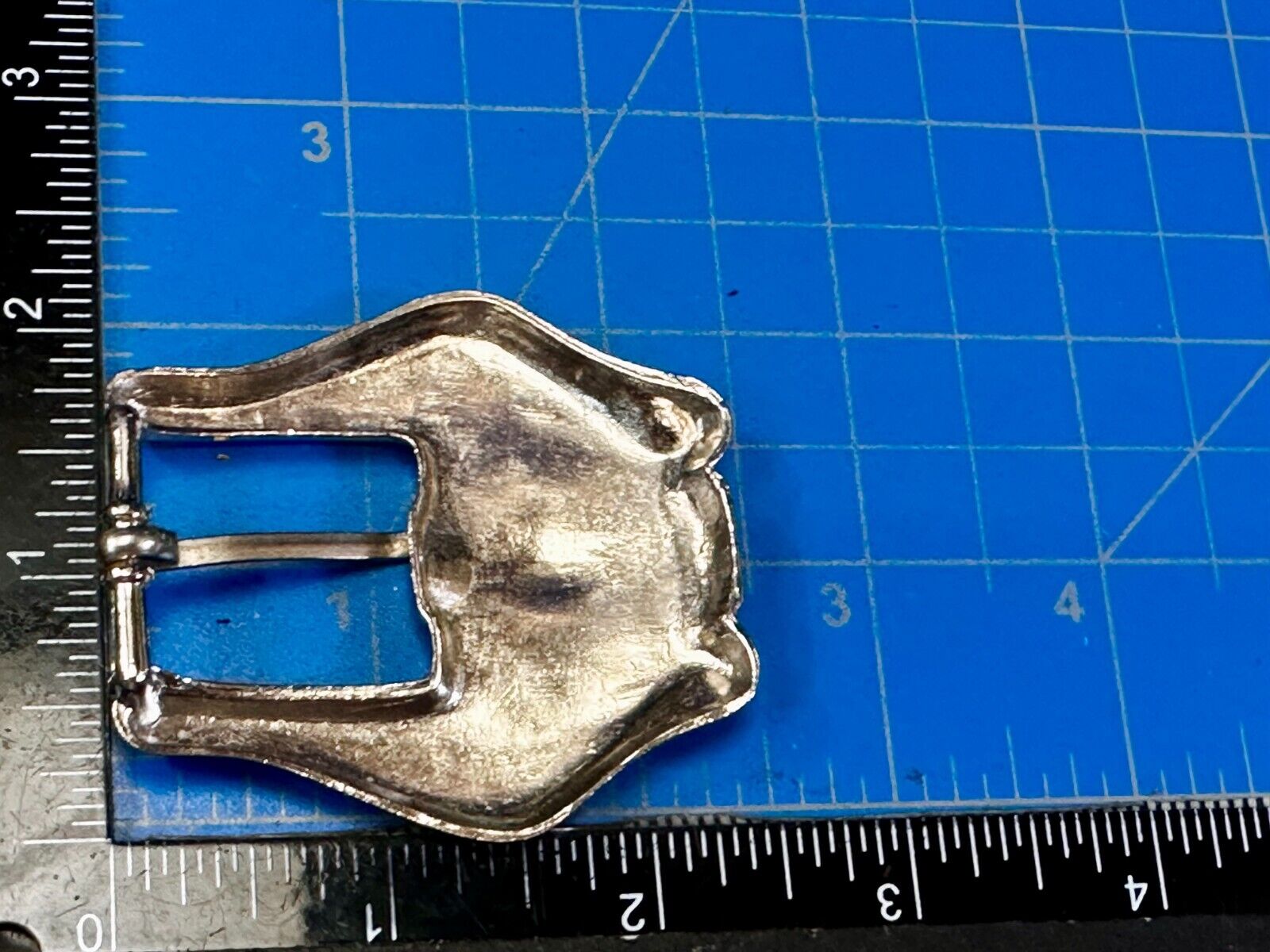Unique Small Replacement Western Silver Tone Vintage Belt Buckle