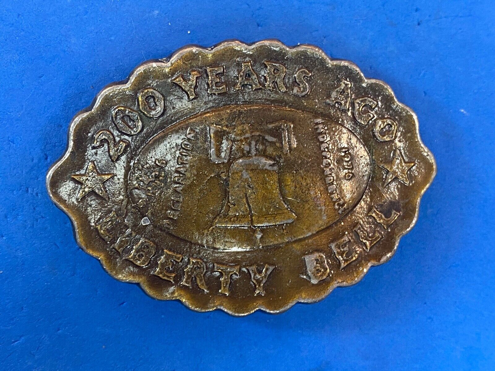 200 Years Ago! Usa United States Of America Liberty Bell Belt Buckle 
