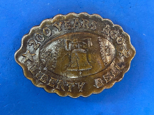 200 Years Ago! Usa United States Of America Liberty Bell Belt Buckle 