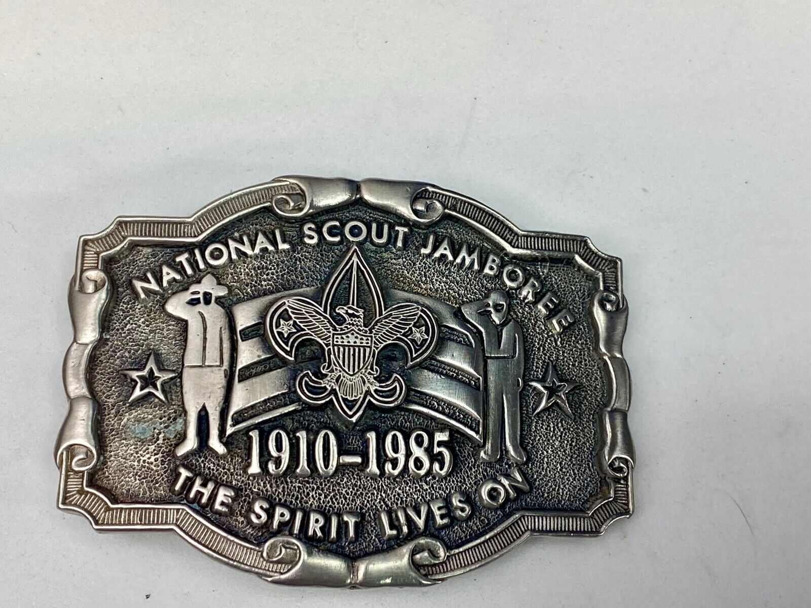 1985 National Scout Jamboree Belt Buckle Boy Scouts Of America By Texas Western 