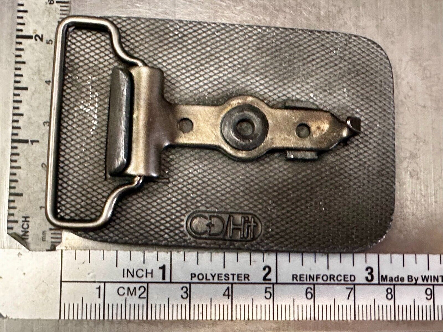 Veit Excavation Demolition Services Company Advertisement CD Hit Belt Buckle