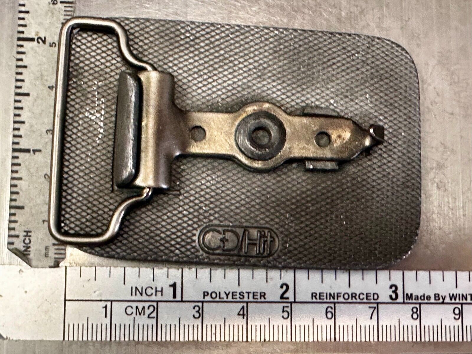 Veit Excavation Demolition Services Company Advertisement CD Hit Belt Buckle