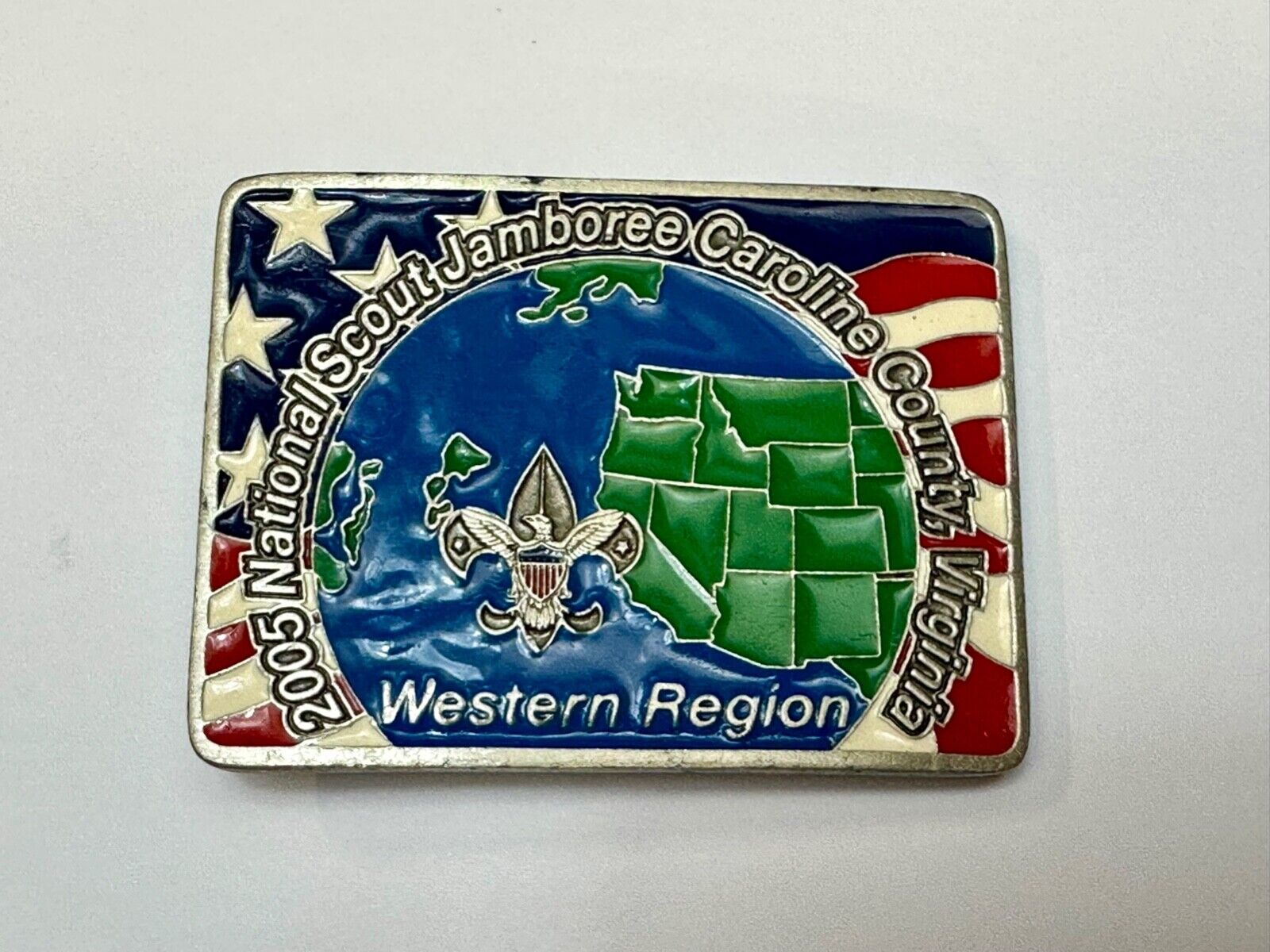 2005 BSA National Scout Jamboree Caroline County of Virginia Limited Belt Buckle