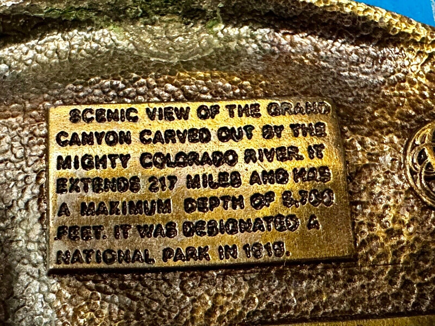 Arizona State - Scenic View of Grand Canyon Belt Buckle by Arroyo Grande M-25