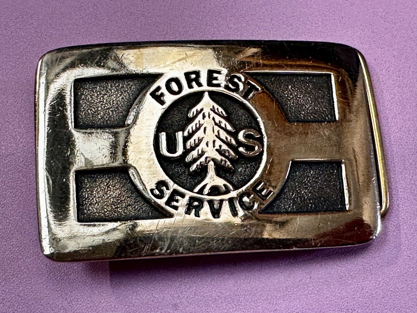 US Forest Service Vintage 1979 Commemorative Belt Buckle by Western Heritage Co