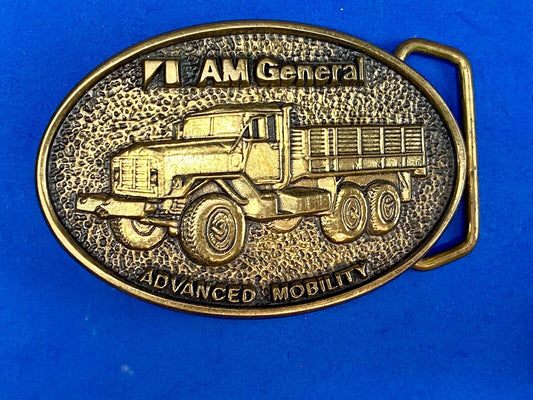 AM General Advanced Mobility belt buckle 2nd in a collector series 5 Ton Trucks 