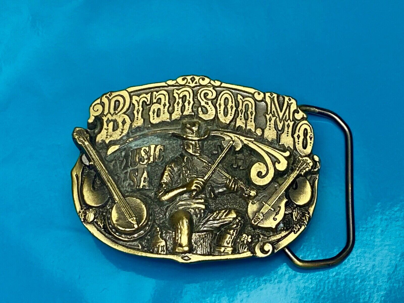80's Branson Missouri music pickers MO -The Great American Belt Buckle Company
