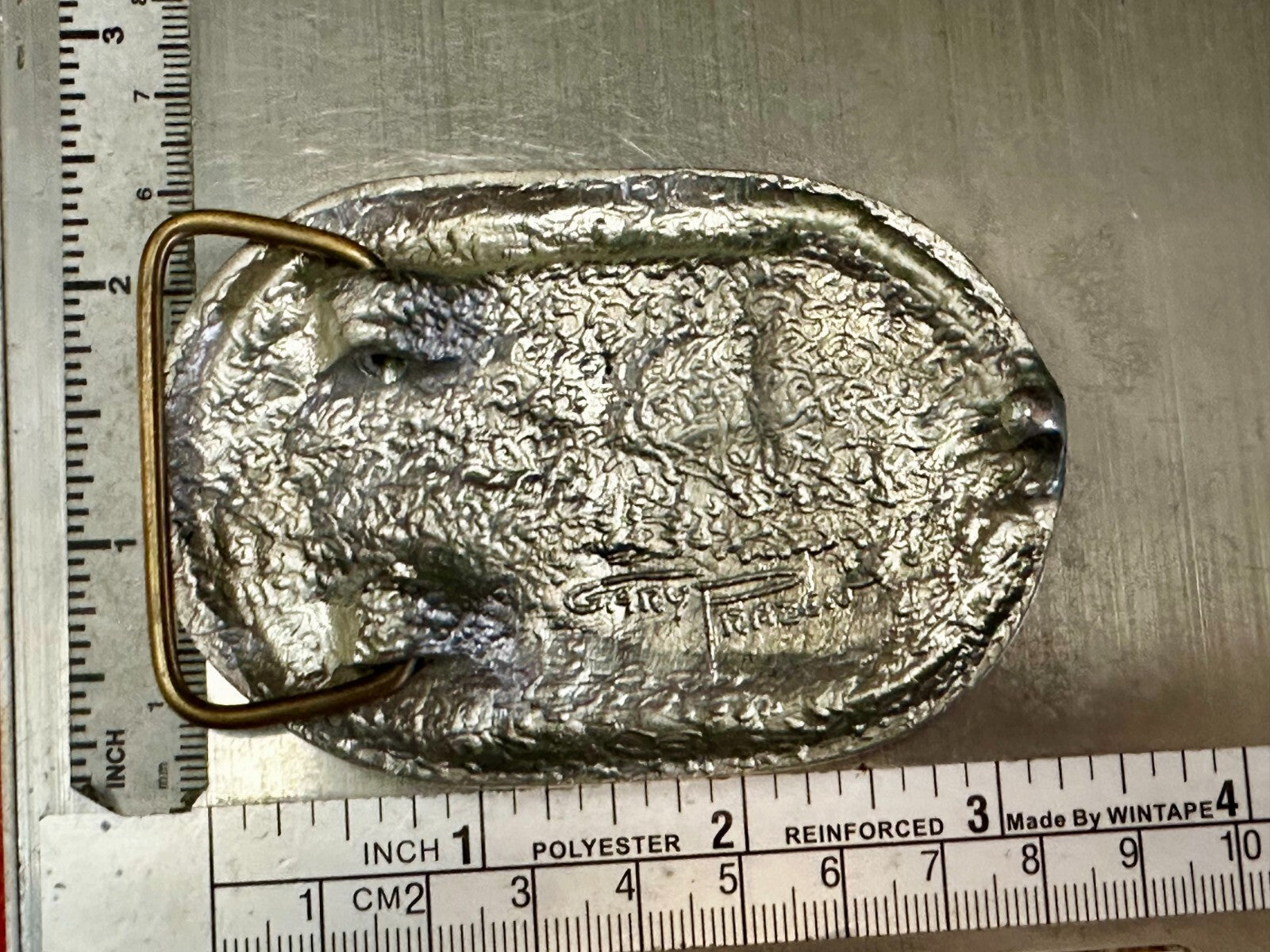 Utah Railway 83 Years 1995 RailRoad Train Car Belt Buckle by Gary Frazen