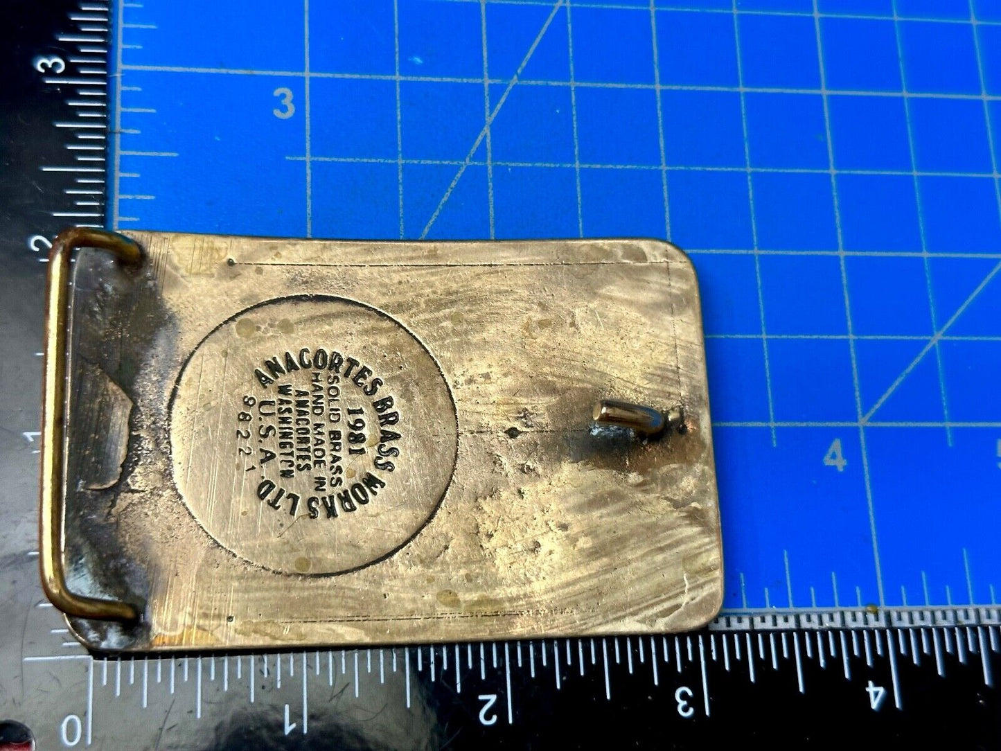 Turris Coal Company Elkhart Mine Illinois Solid Brass Anacortes Belt Buckle