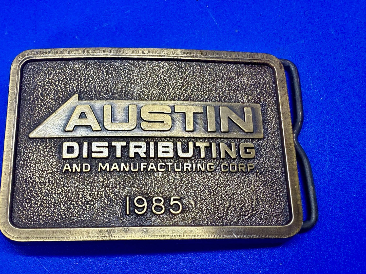 Austin Texas Distributing and Manufacturing Corp 1985 NOS RJ Belt Buckle