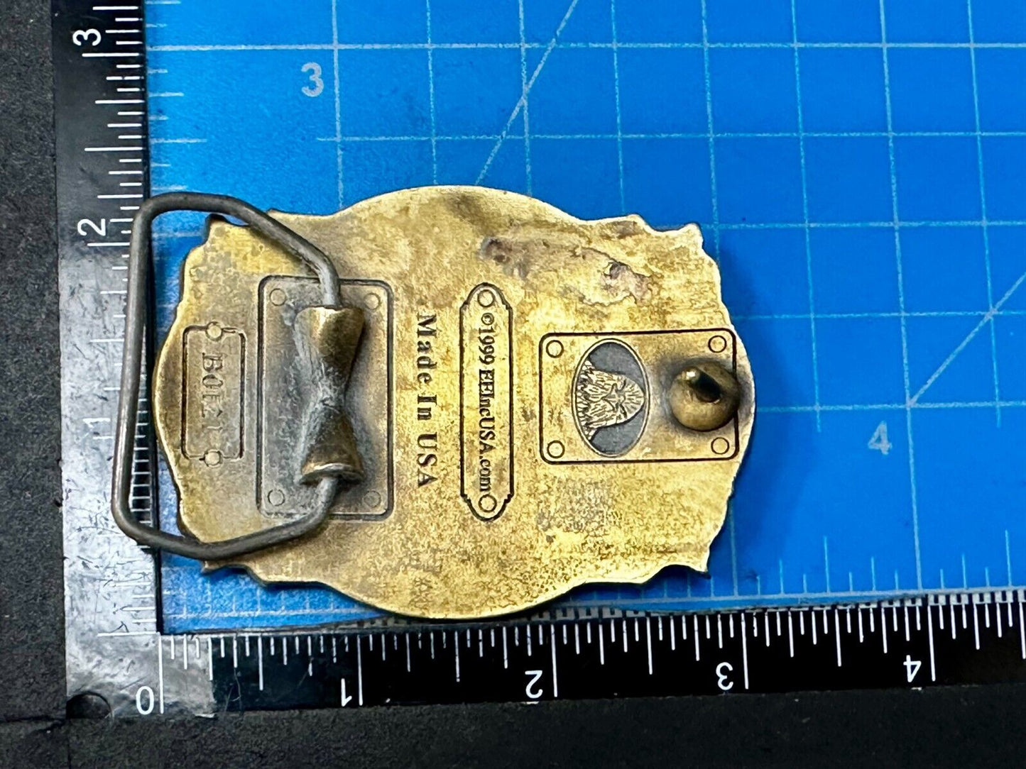 United States Navy Eagle Seal Vintage 1999 Commemorative Belt Buckle B.B. INC