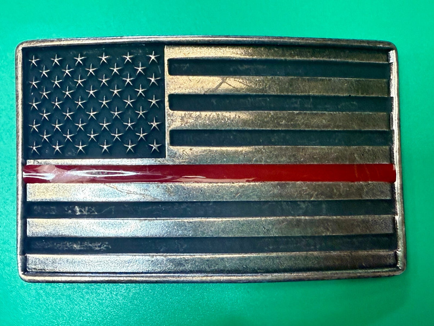 USA United States Flag American Pride Patriotic Montana Silversmiths Belt Buckle