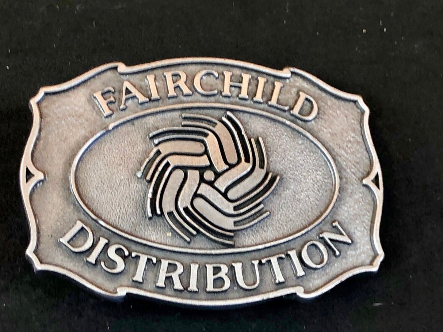 Vintage Fairchild Distribution belt buckle 