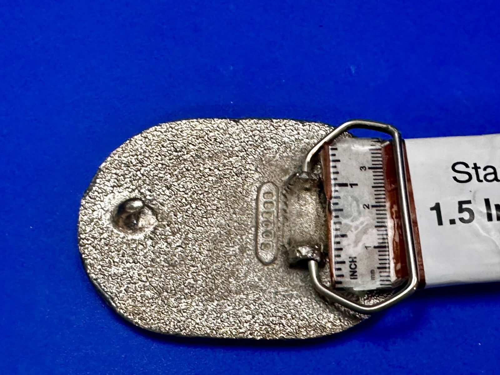 80'S  Tt Squirrel Sparky Brown Sparkle Enameled Vintage Belt Buckle 