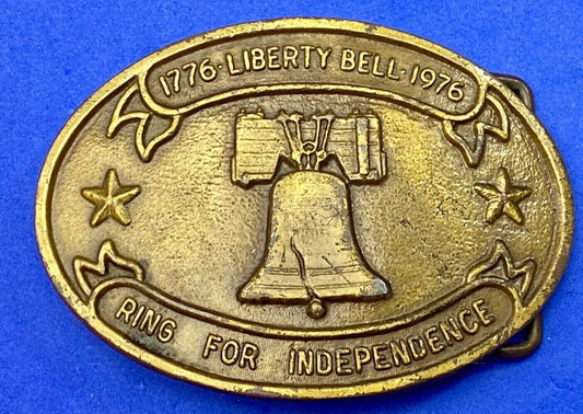 USA Liberty Bell Bicentennial Celebration ring for independence 76 belt buckle 