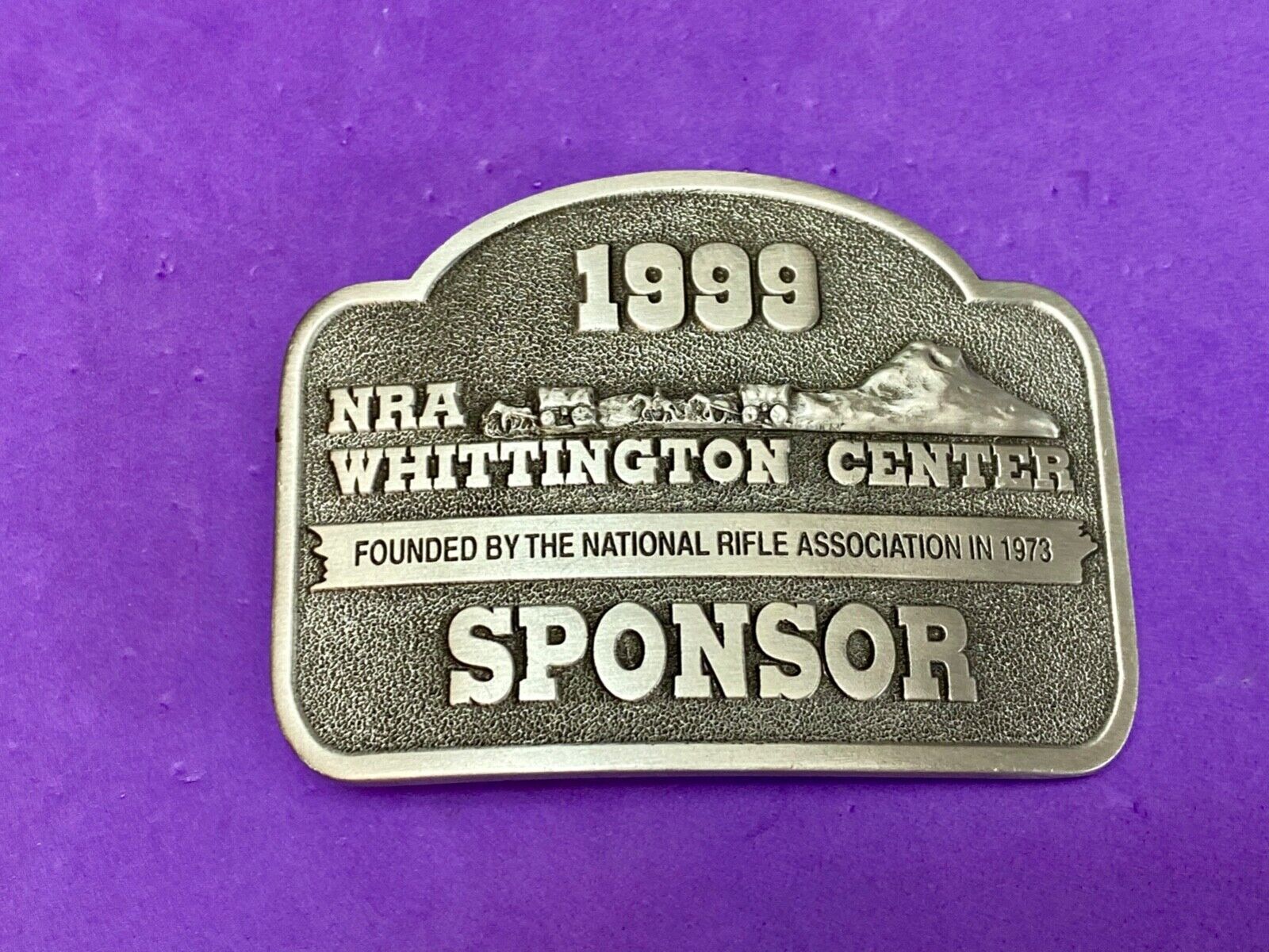 1999 NRA Whittington Center National Rifle Association Sponsor belt buckle
