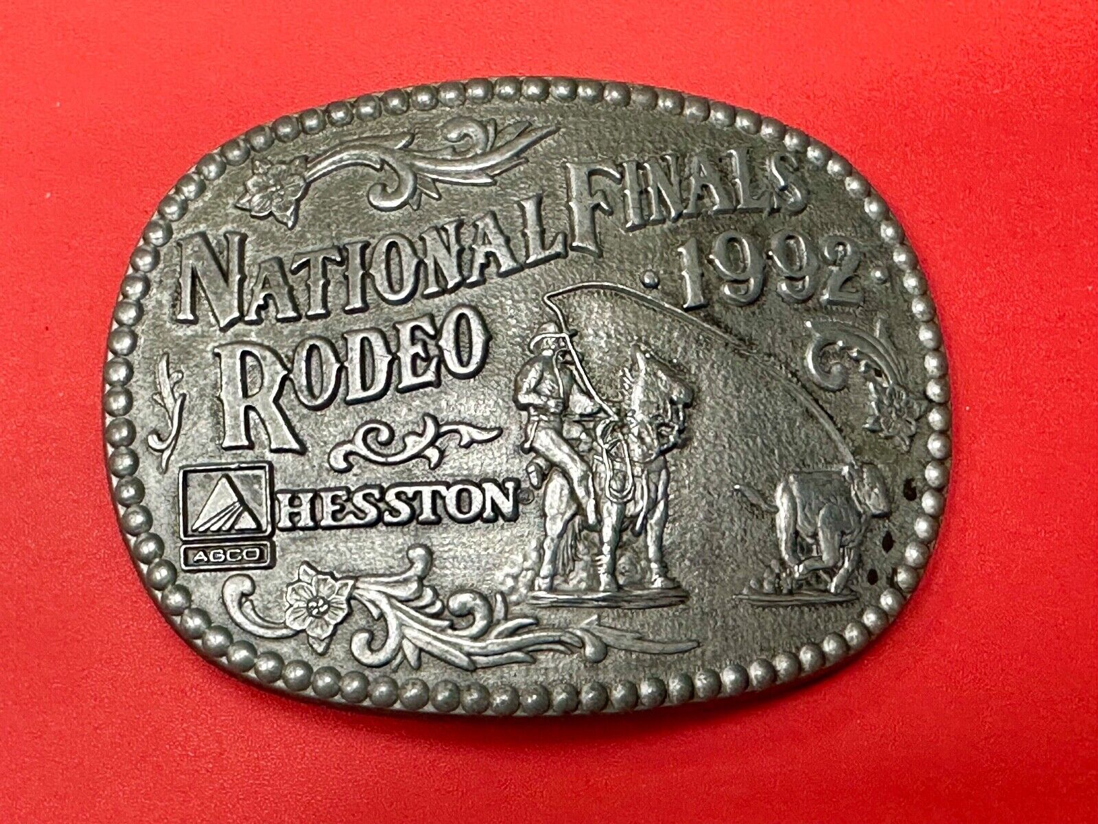 1992 Award Design Medals NFR National Finals Rodeo belt buckle