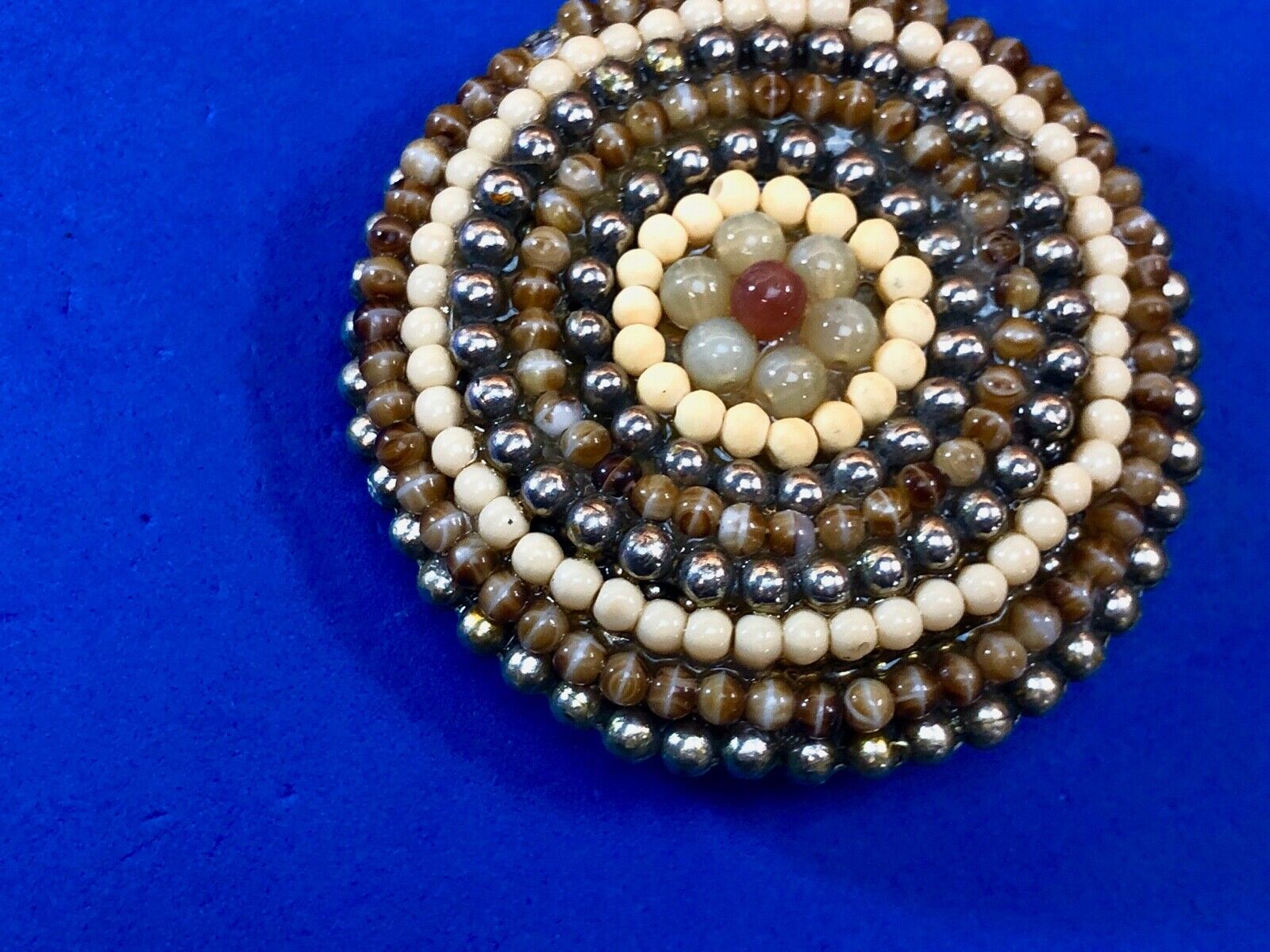 unbranded shades of natural brown circular quality belt buckle 
