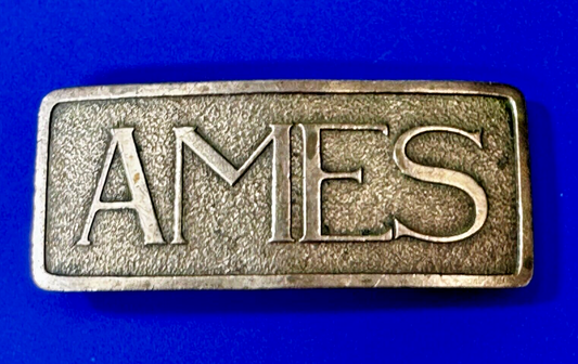 Ames School University Antique Robbins Co Attleboro Mass Belt Buckle