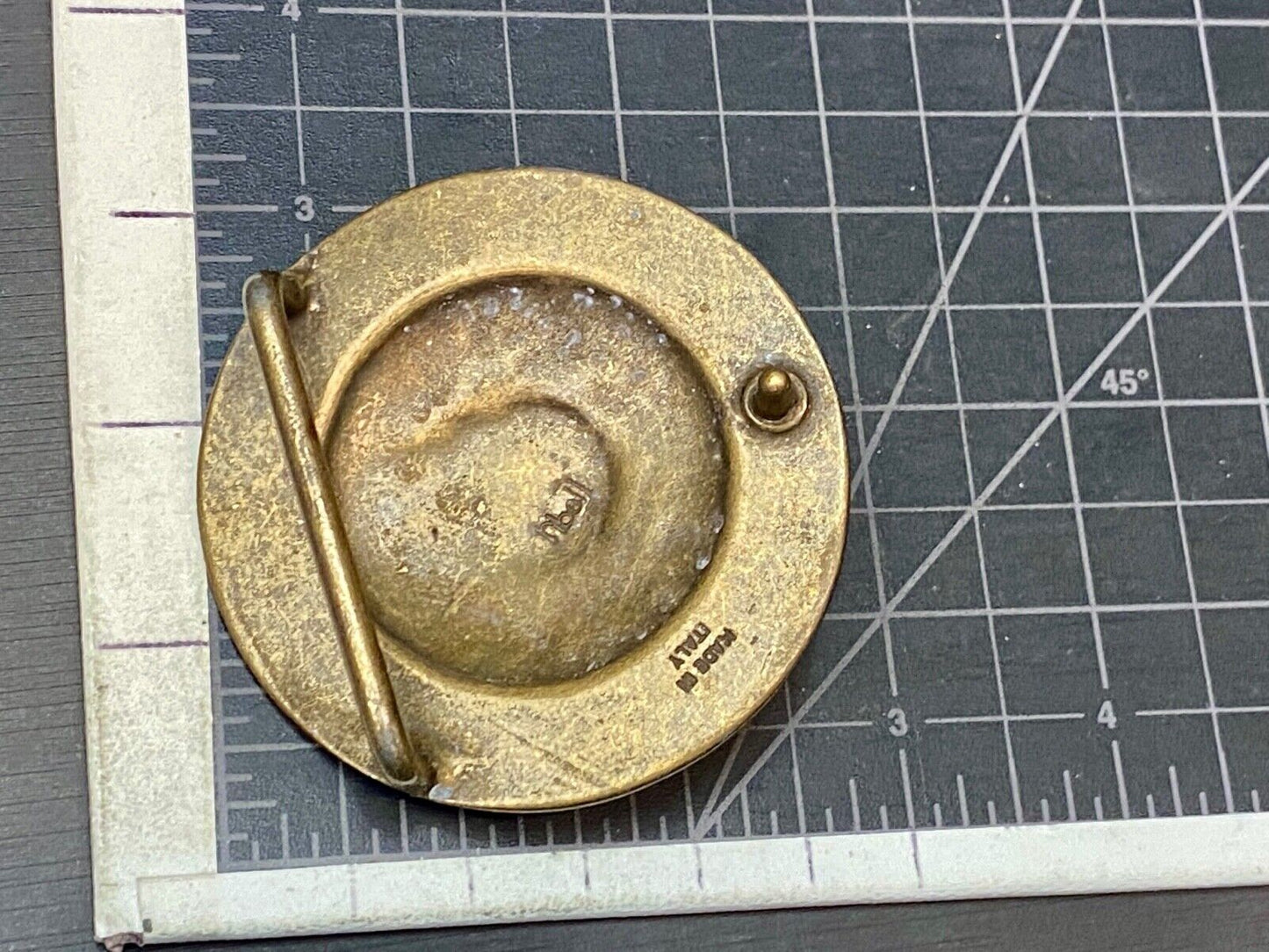 Very Rare!    VIntage RIBEL, Made in Italy belt buckle 