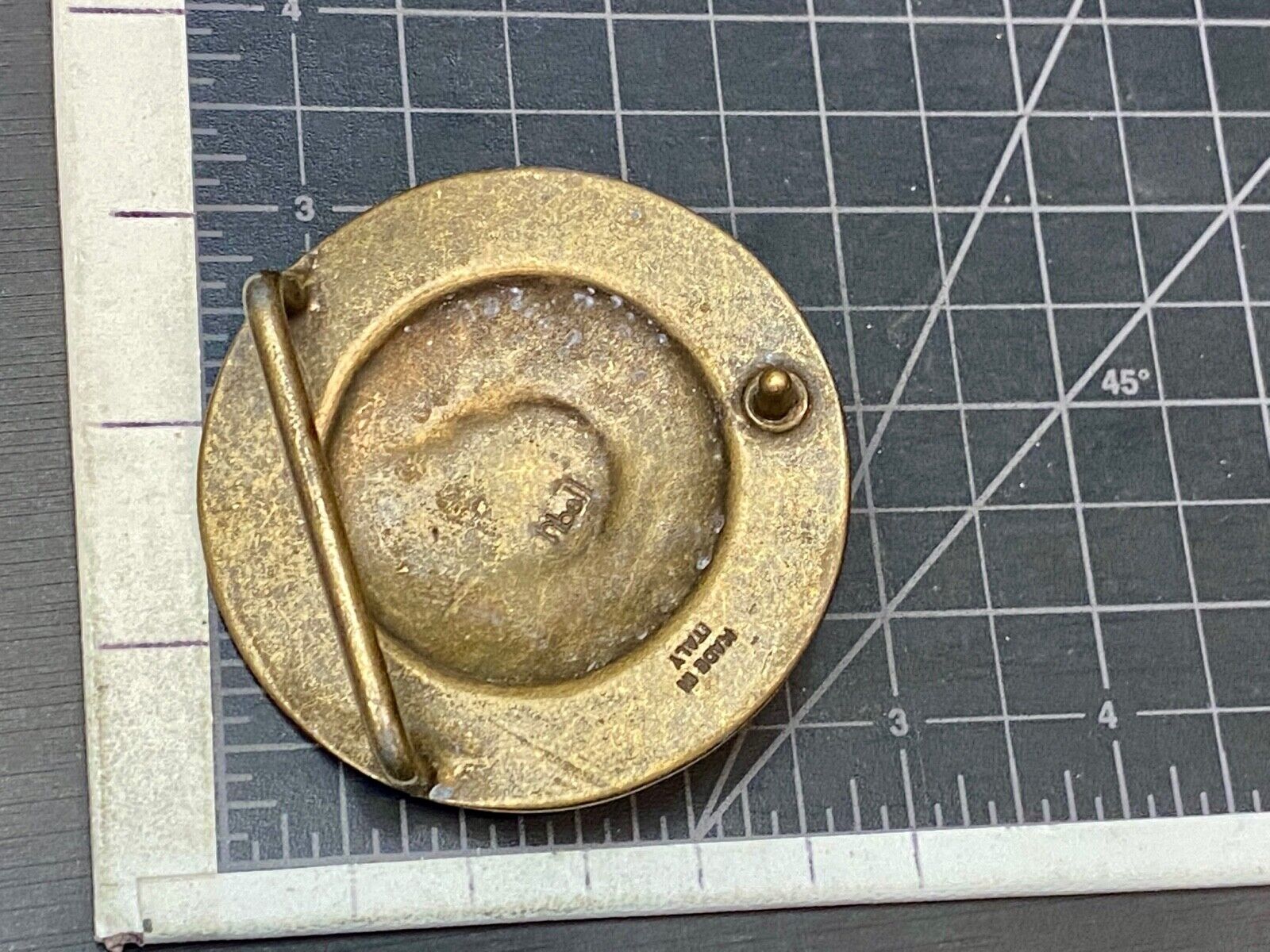 Very Rare!    VIntage RIBEL, Made in Italy belt buckle 