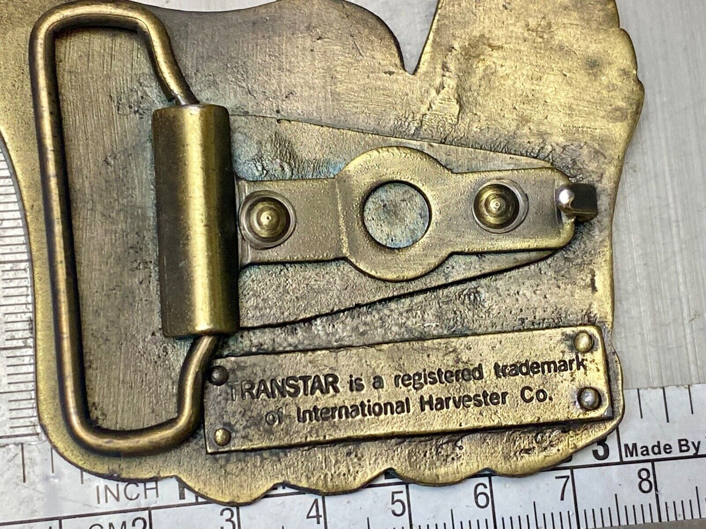Vintage IH International Harvester Belt Buckle 4070 Transtar scout Binder Eagle