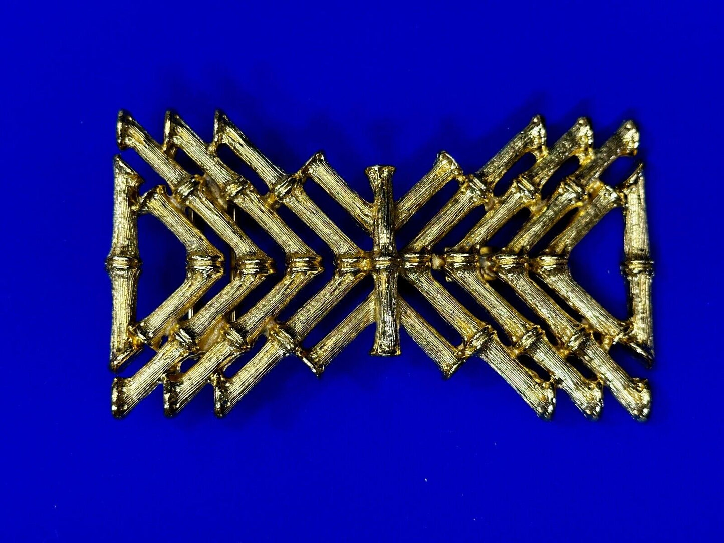 Abstract Bamboo Stick Design Large Vintage Belt Slide Buckle by Mimi Di N