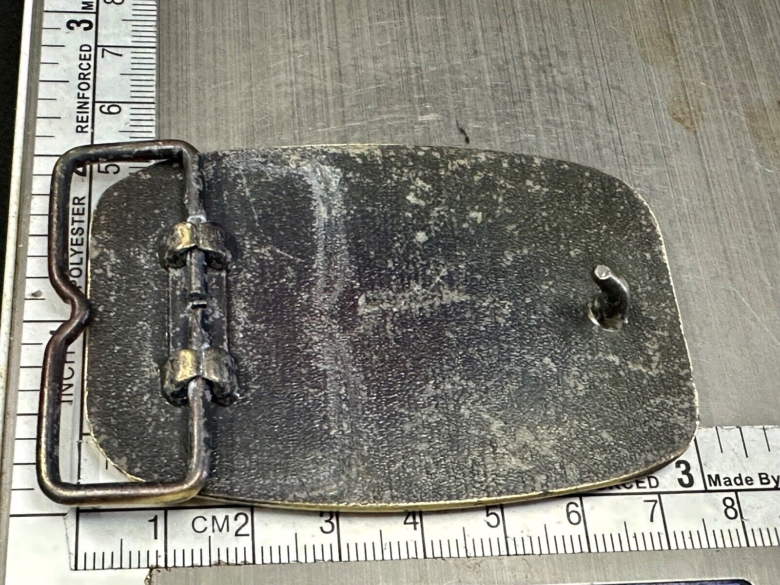 Vintage B&D Company  belt buckle - Nut Logo Embalm  Construction equipment?