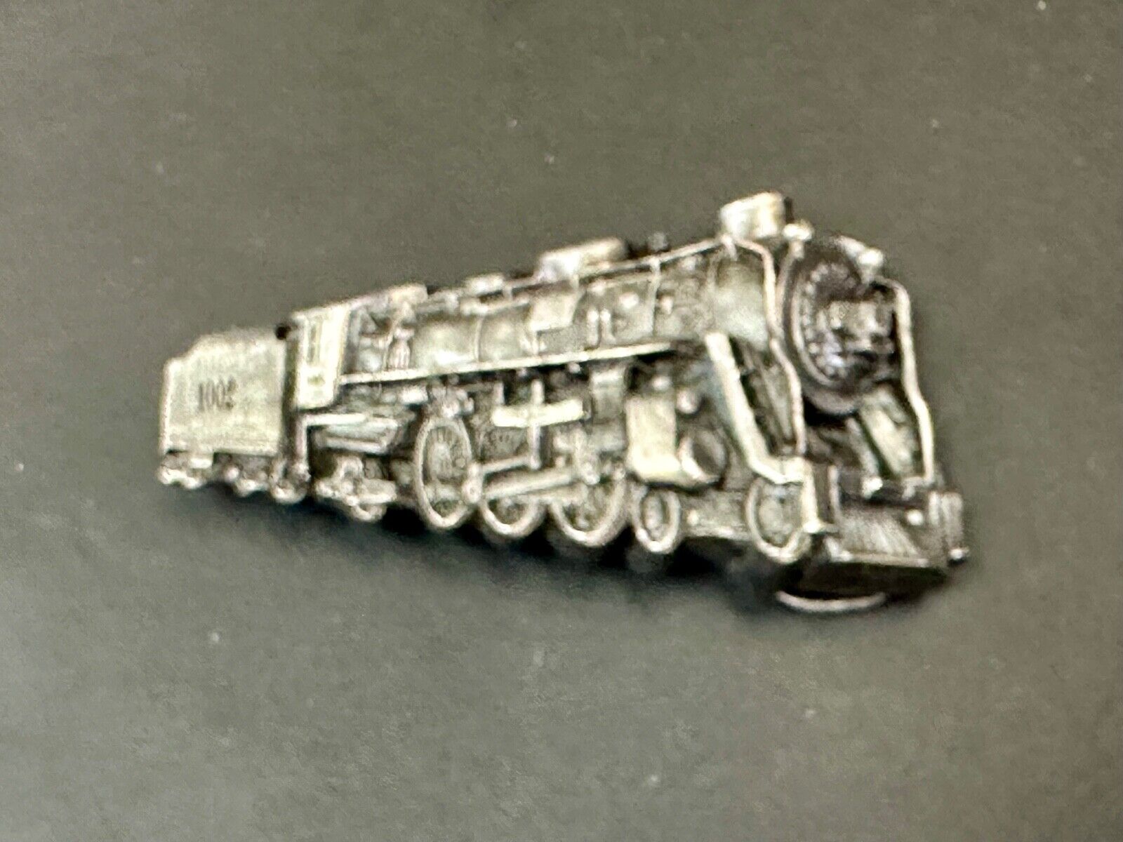 Vintage 1978 RR train Steam Engine Bergamot cutout belt buckle