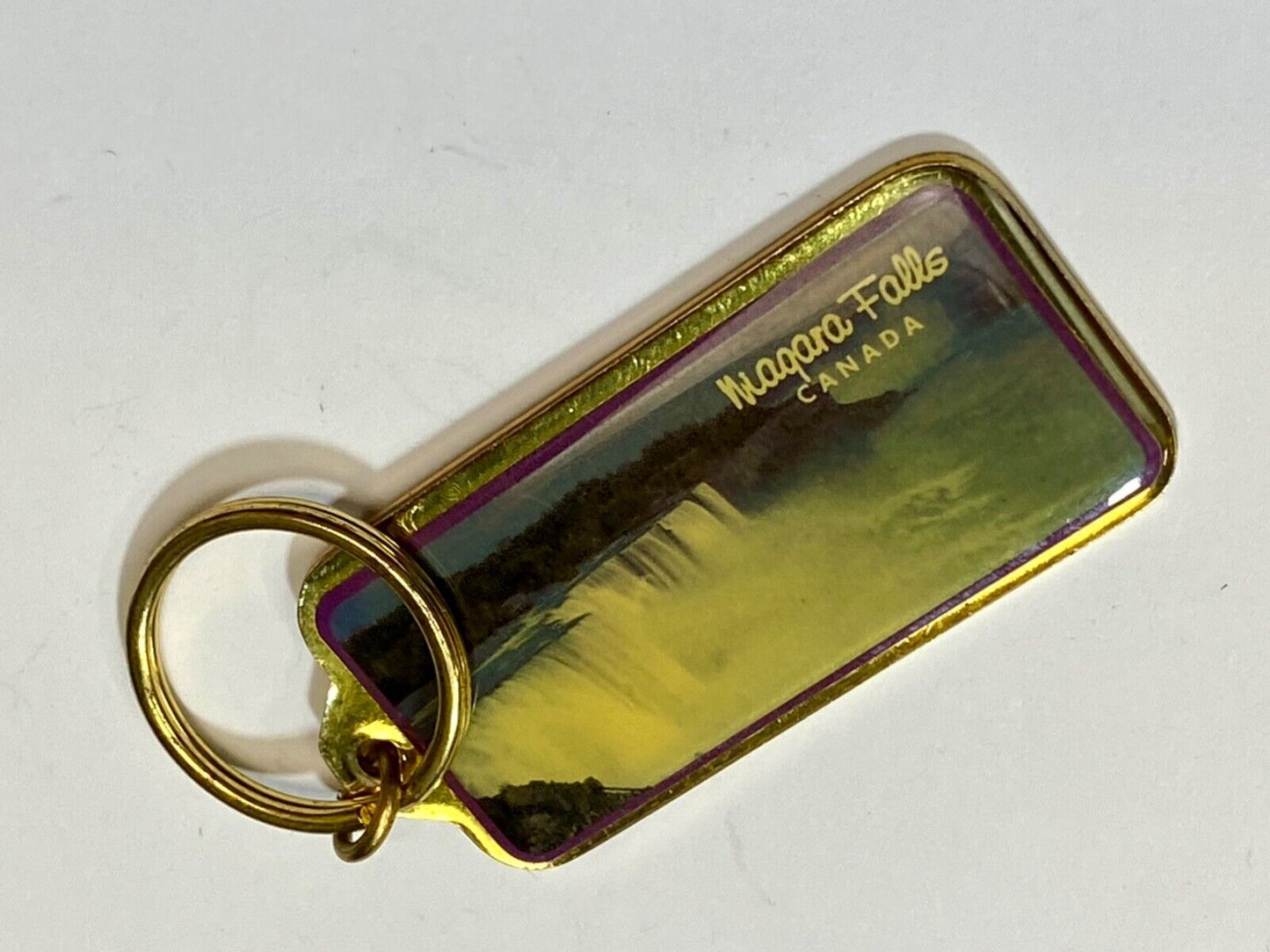 Vintage Keychain Niagra Falls Canada Souvenir Key Chain Key Ring