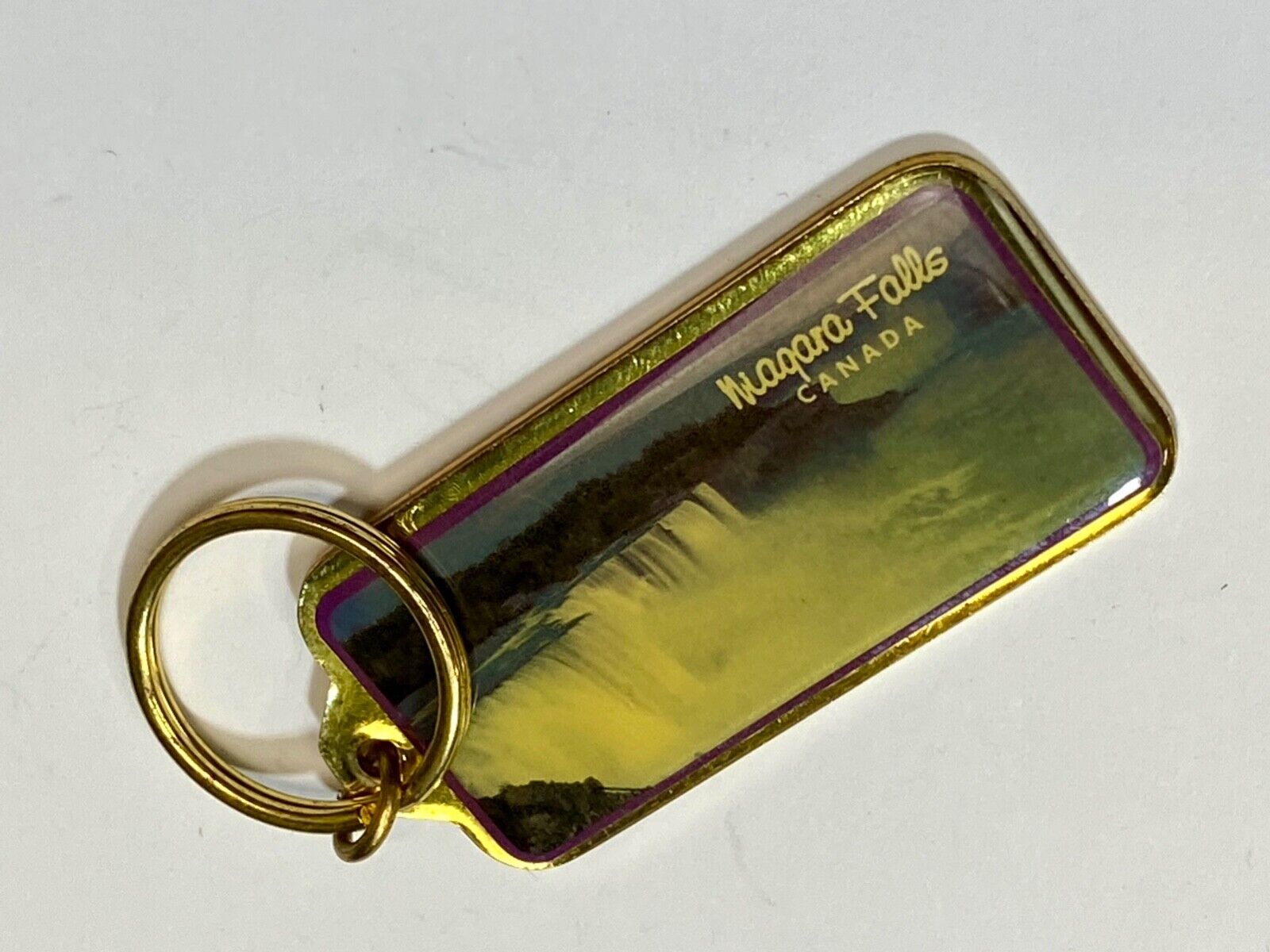 Vintage Keychain Niagra Falls Canada Souvenir Key Chain Key Ring