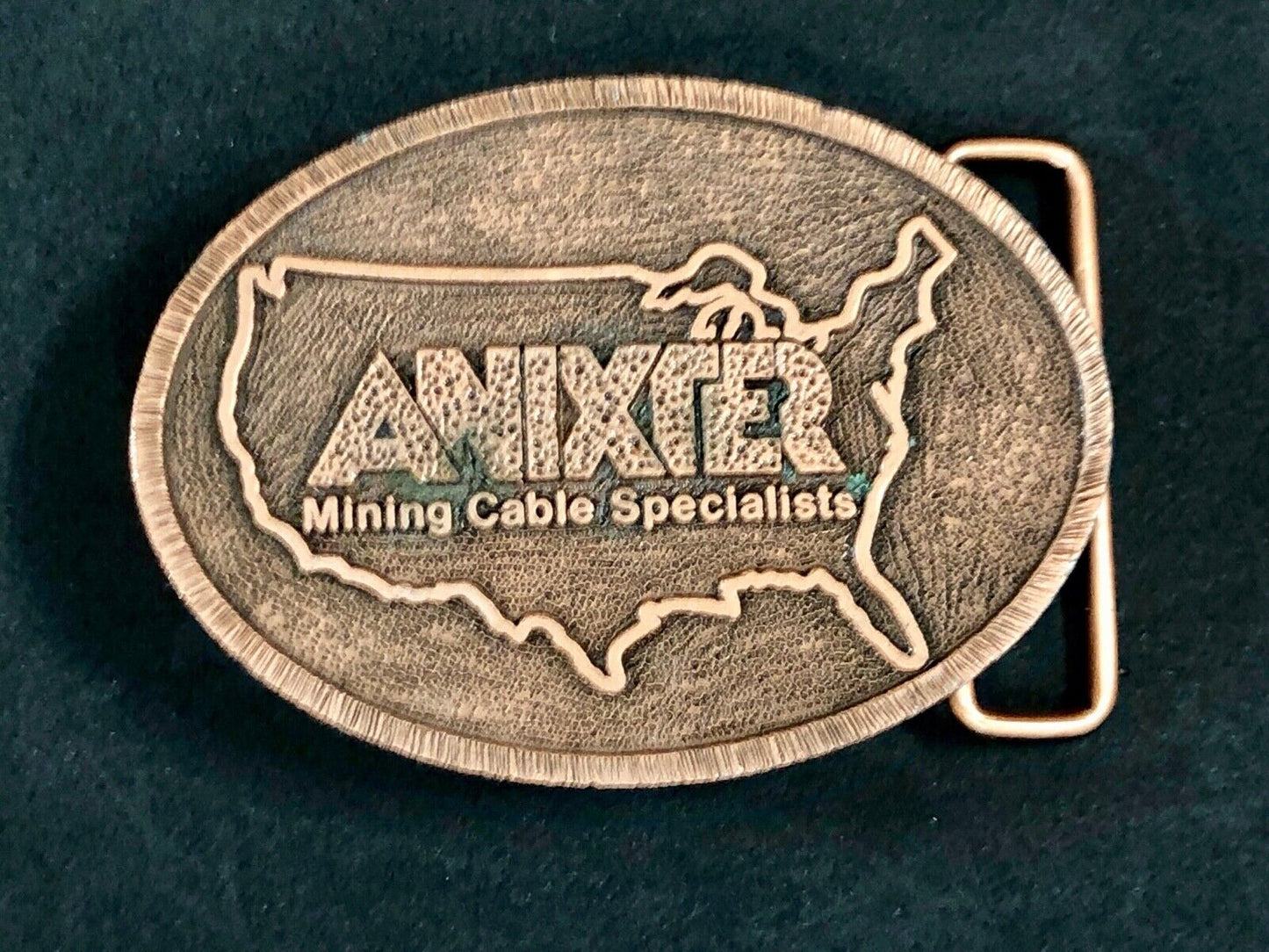 Anixter Mining Cable Specialists company promotional belt buckle by Hit Line 