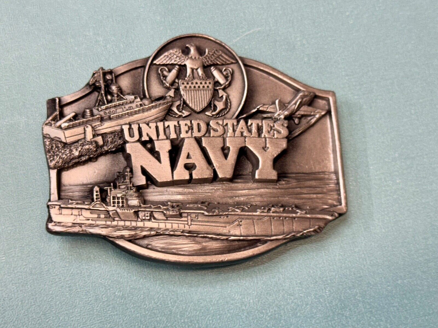 United States Navy USA Continental Congress Vintage 1987 Belt Buckle by Siskiyou