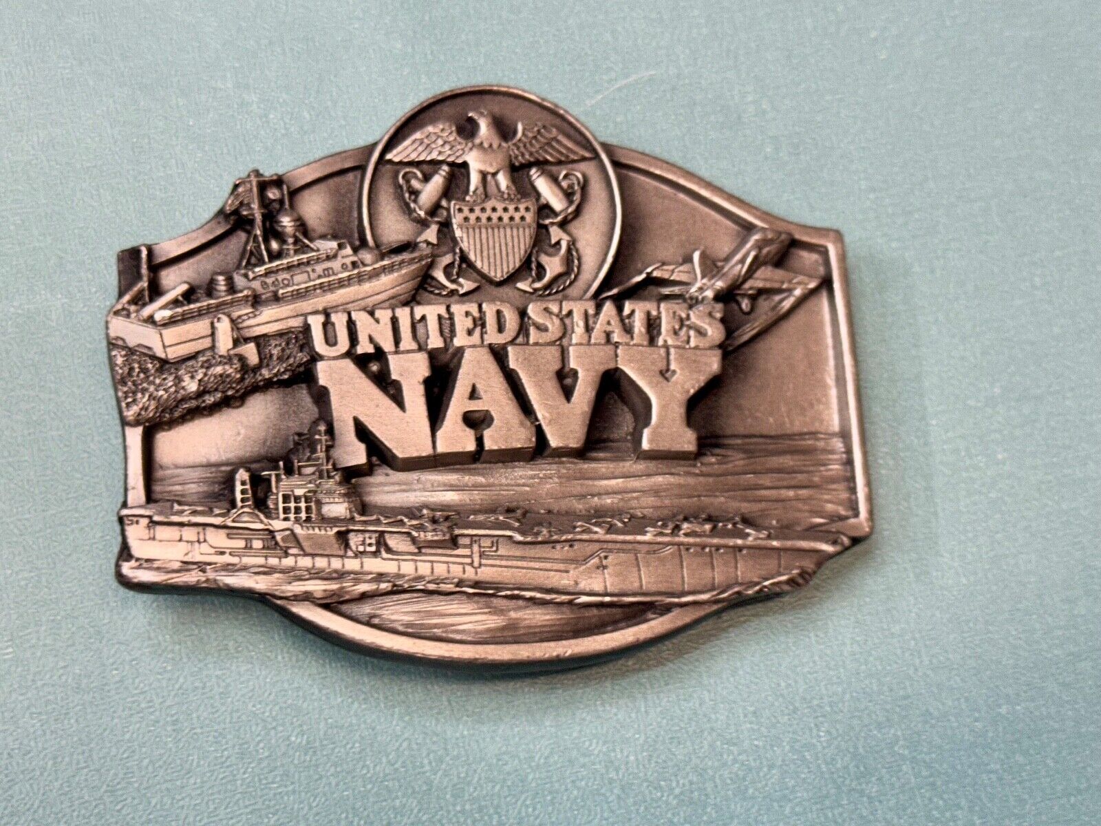 United States Navy USA Continental Congress Vintage 1987 Belt Buckle by Siskiyou
