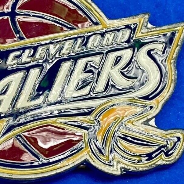 Used-  to repair  - CLEVELAND CAVALIERS NBA BASKETBALL BELT BUCKLE 