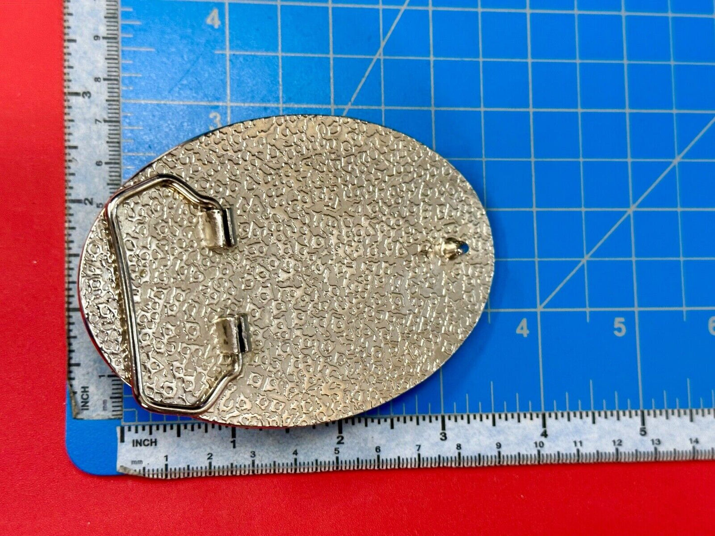 Artisan GHOST? Abstract animal head belt buckle covered in black rhinestone's