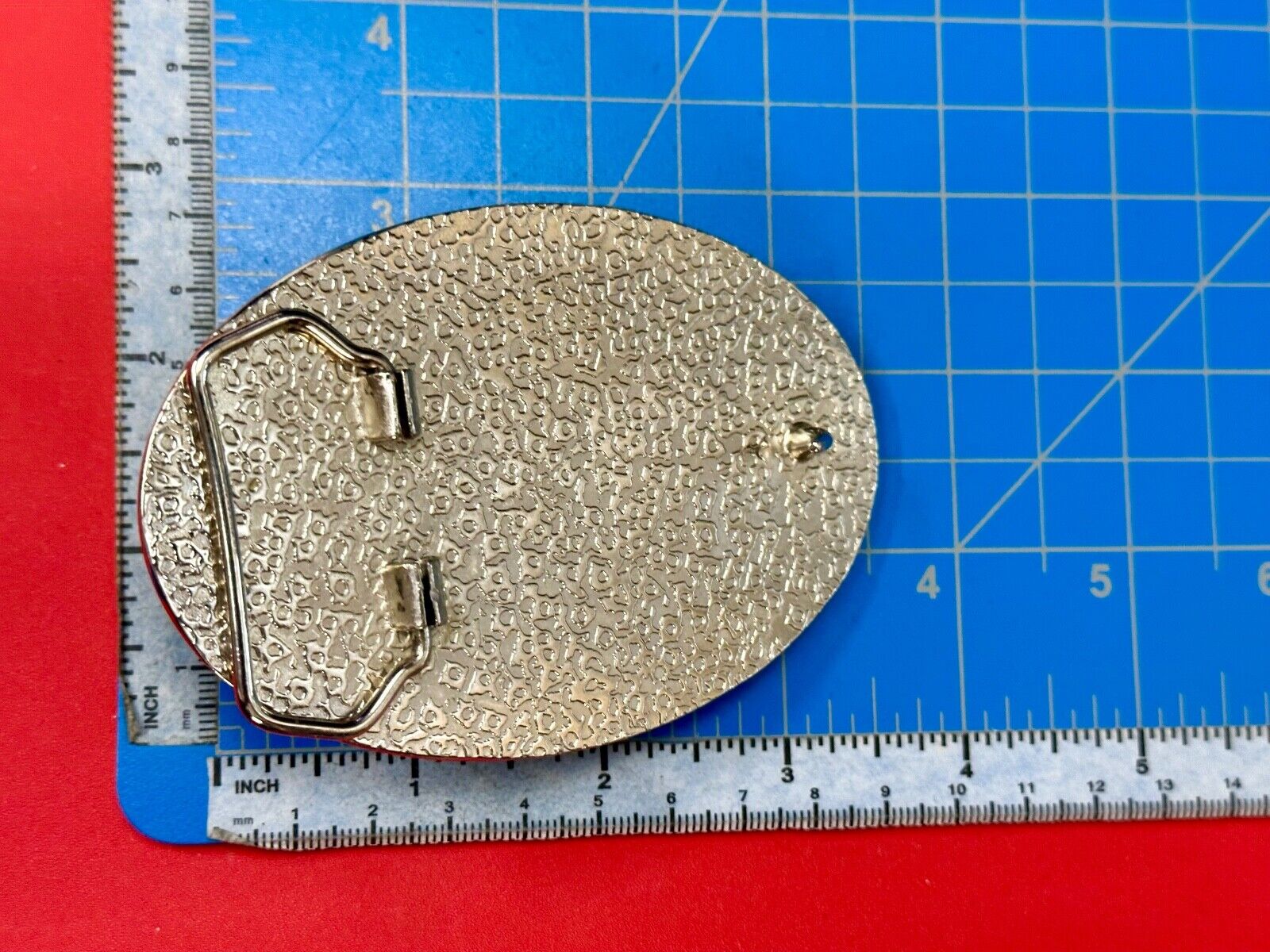 Artisan GHOST? Abstract animal head belt buckle covered in black rhinestone's