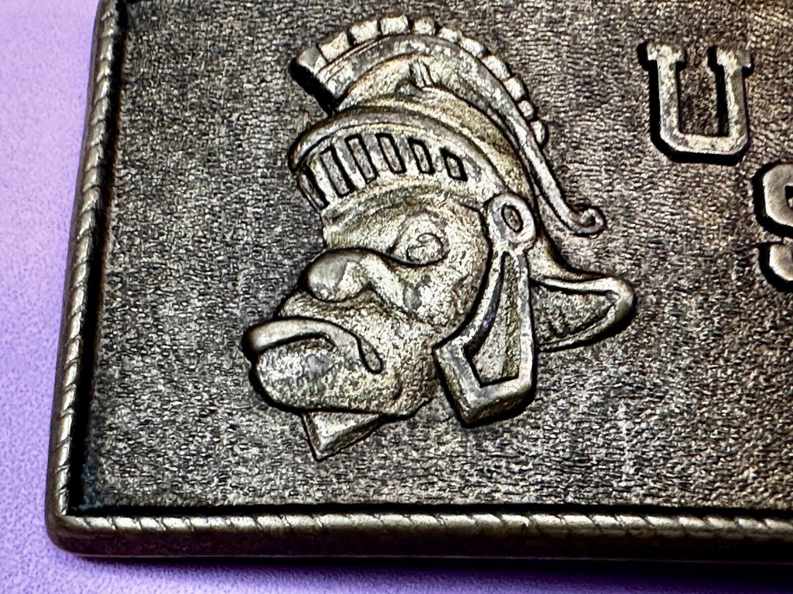 USC University Of Southern California Trojans Football Sports VTG Belt Buckle