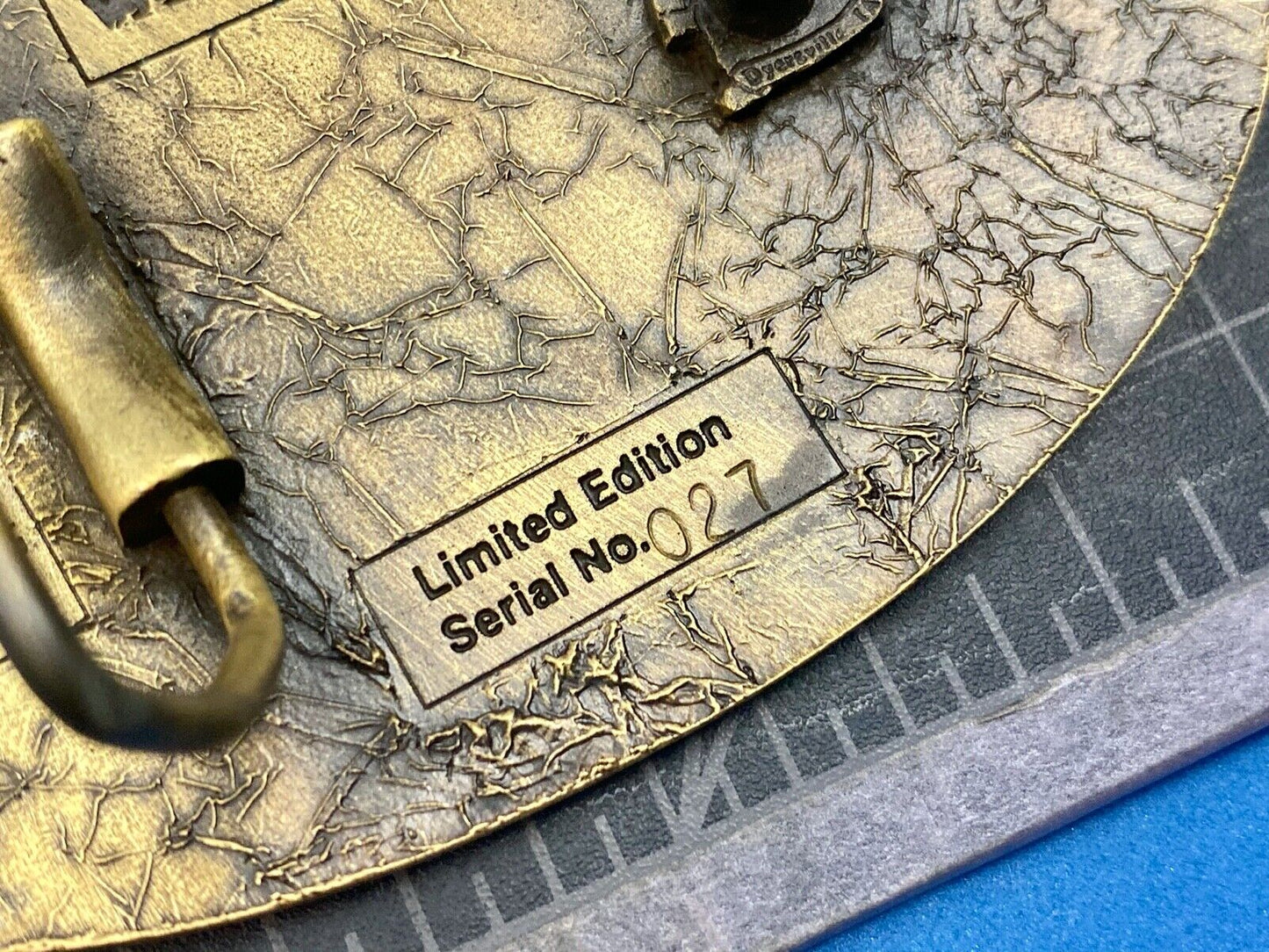 65 years - Tisco Tractor Implement Supply Spec Cast Farming Belt Buckle 