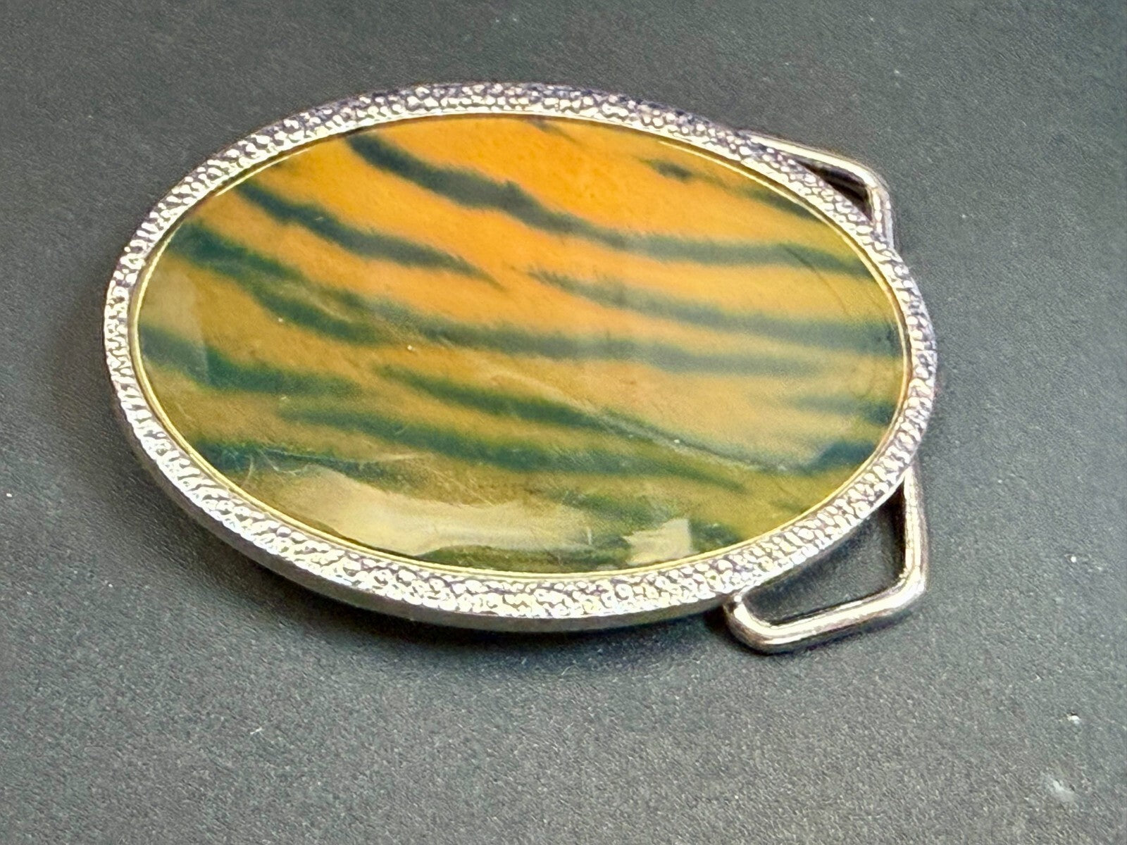 Tiger Stripes Animal Print Pattern Vintage Retro 3" Wide Belt Buckle