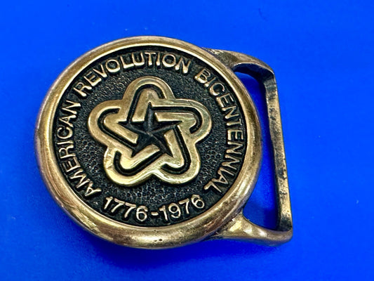 American Bicentennial Revolution Tough Taylor Music Solid Brass Belt Buckle