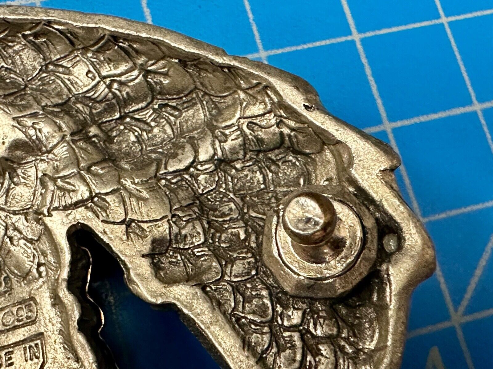 Unique Native American Indian Vintage Two tone EGE 93 Belt Buckle