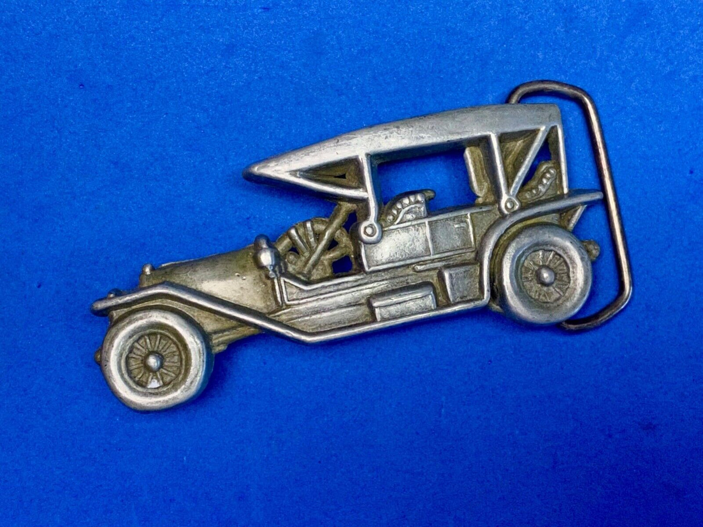 Vintage Cut Out Car - Old Time Auto Collectors Belt Buckle