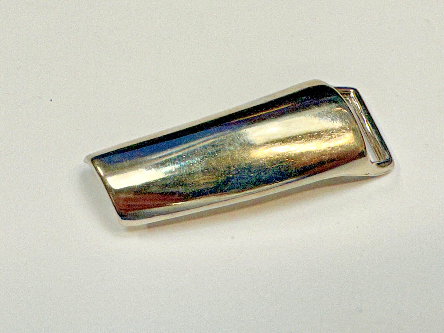 Very different - wide and skinny Vintage light gold tone replacement belt buckle