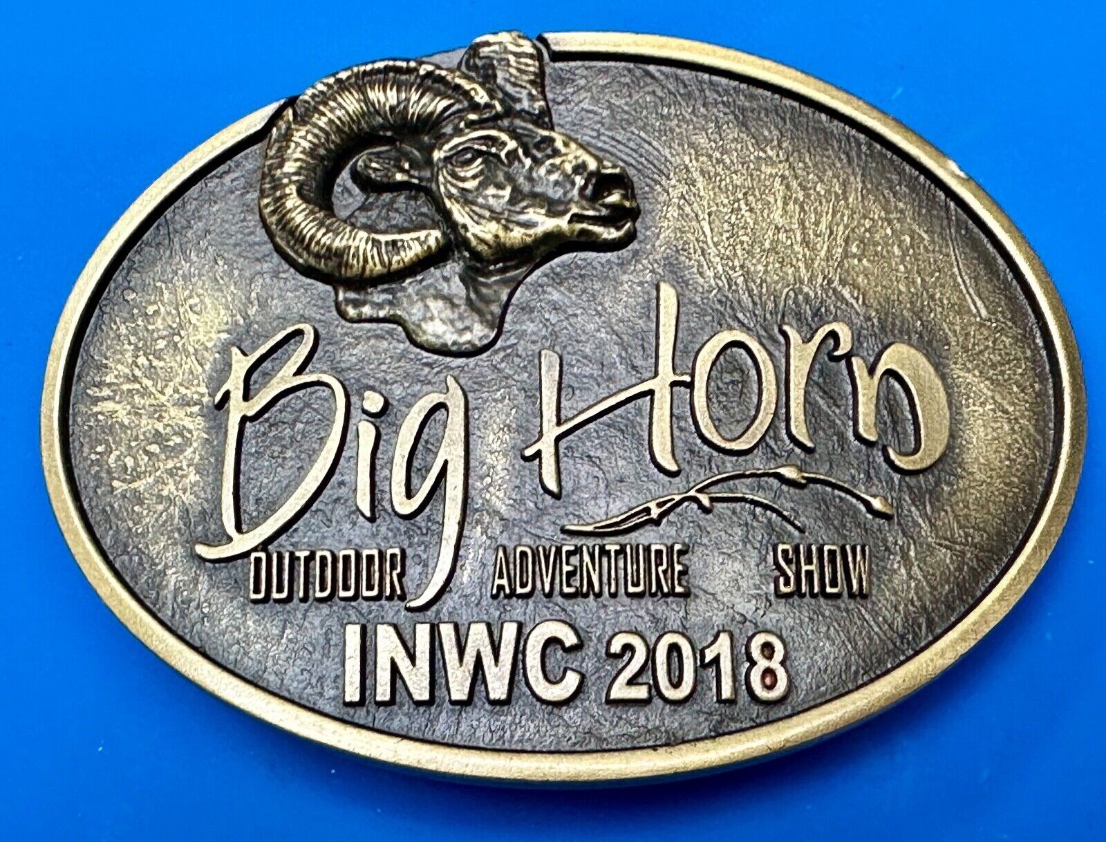 BIG HORN SHOW 2018 Outdoor Adventure Inland N.W. INWC Spokane WA Belt Buckle