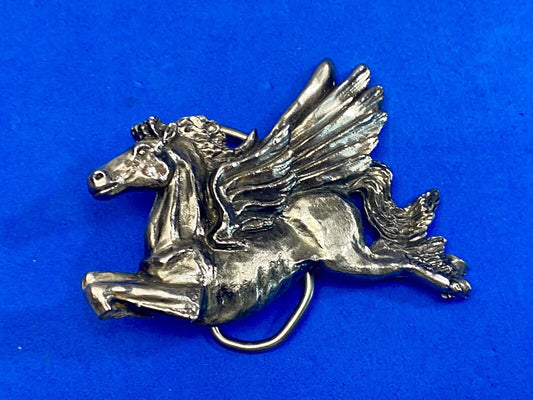 Vintage 1981 Flying Horse Chicago Pegasus Great America Belt Buckle Co 