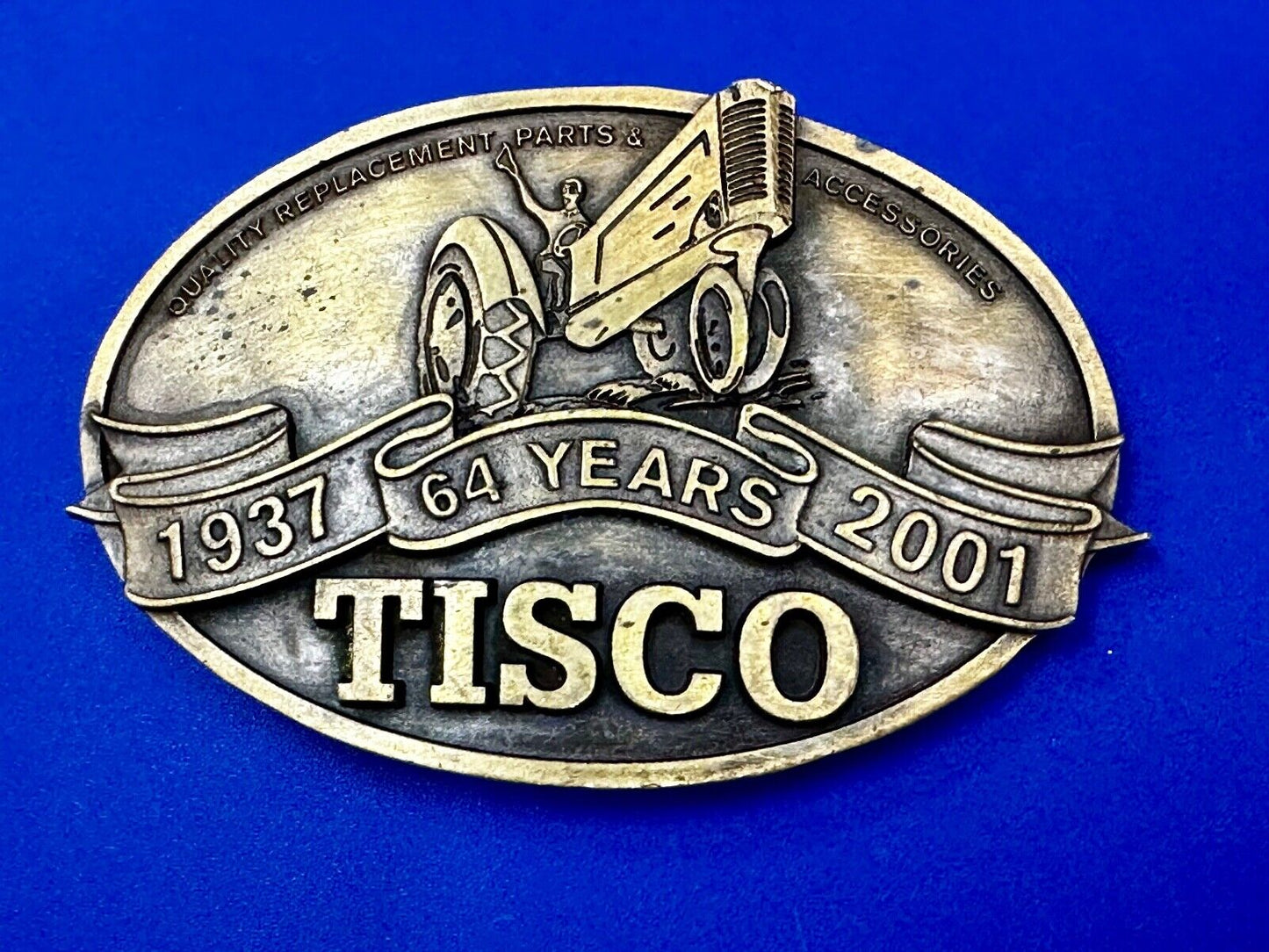 TISCO Tractor Implement Supply Replacement Parts 64 years, 2001 Belt Buckle