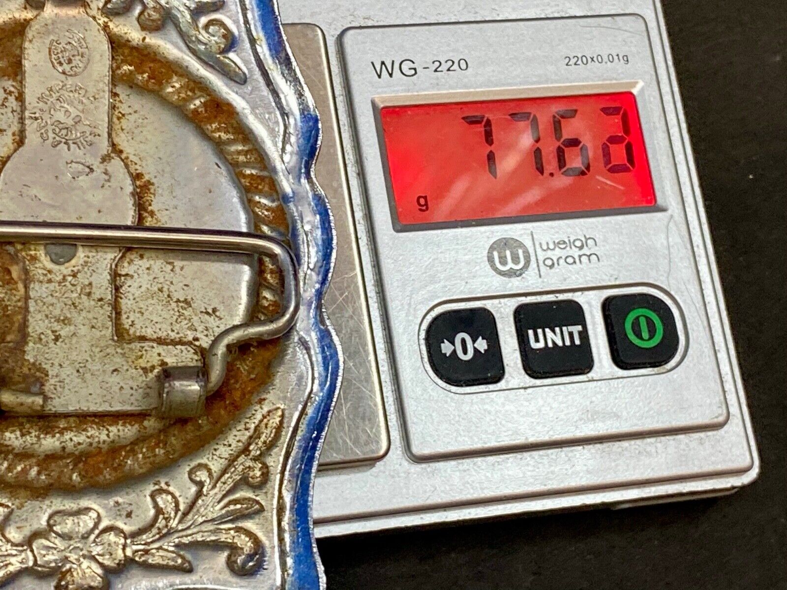 United States of America Eagle Scroll Seal belt buckle  - Artisan makers mark! 