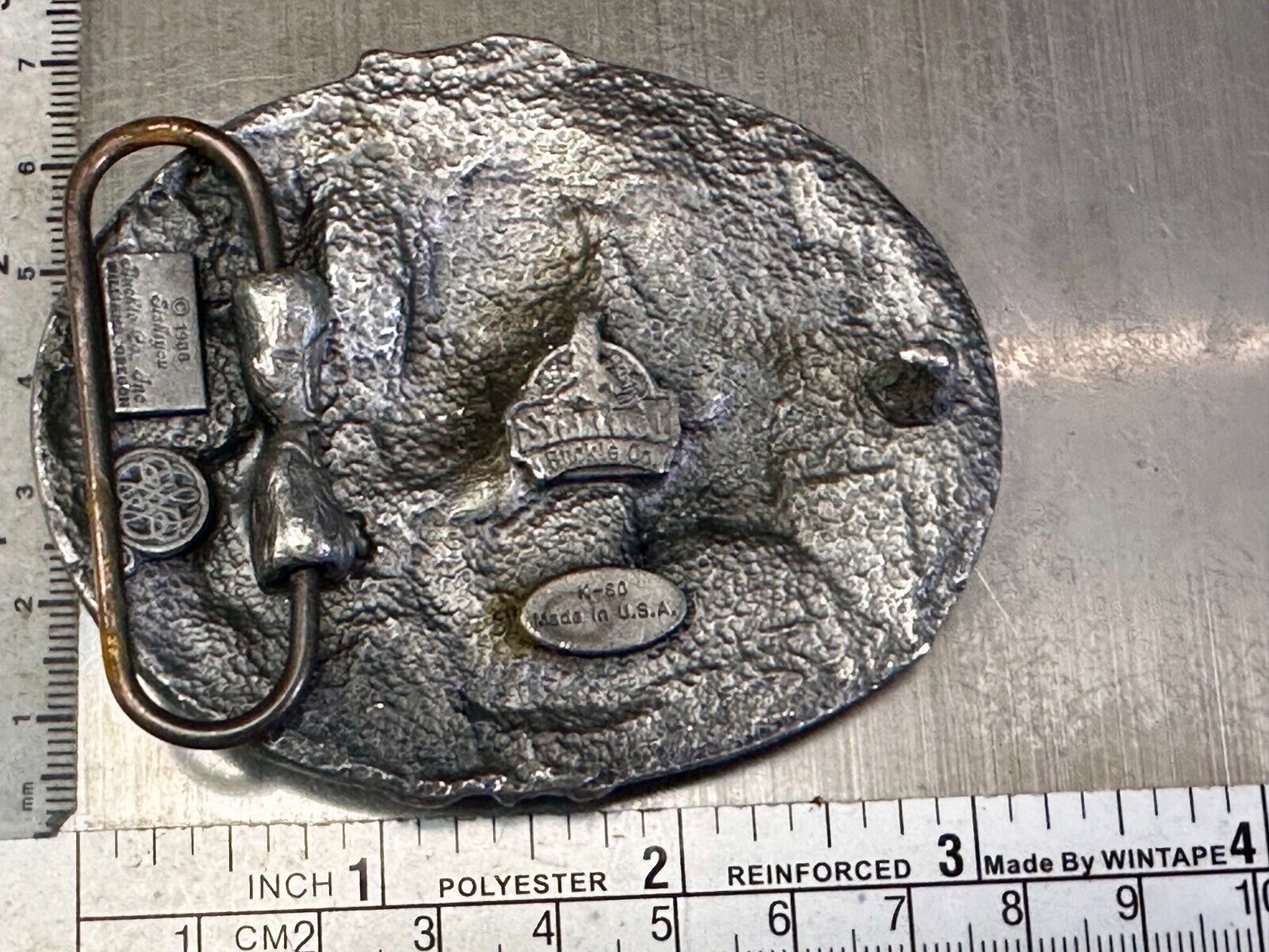 The Wild Horse Commemorative Vintage 1988 Siskiyou Belt Buckle K-80